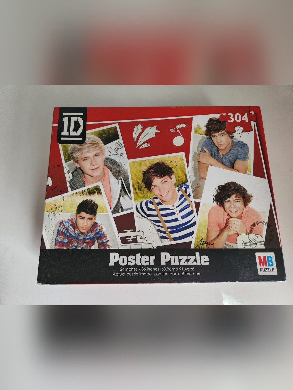 2012 - 304 PC MB ONE DIRECTION 1D 2FT X 3FT POSTER PUZZLE JIGSAW PUZZLE SEALED